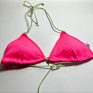 Victoria Secret Triangle Elastic Palm Bikini Top M